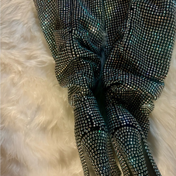 Steve Madden Shoes - Steve Madden Slouching Rhinestone Boots (Used)